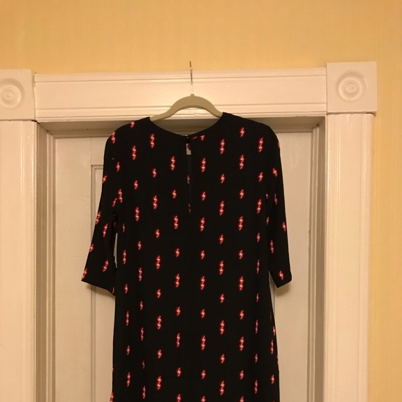 NWT Equipment Aubrey Lightning Bolt Shift Dress - Picture 3 of 4